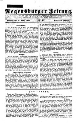 Regensburger Zeitung Dienstag 27. März 1860