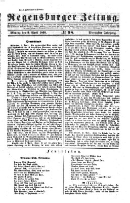 Regensburger Zeitung Montag 9. April 1860