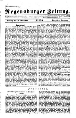 Regensburger Zeitung Samstag 19. Mai 1860