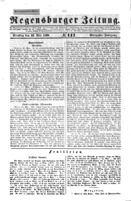 Regensburger Zeitung Dienstag 22. Mai 1860