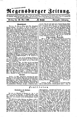 Regensburger Zeitung Freitag 25. Mai 1860