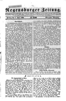 Regensburger Zeitung Freitag 1. Juni 1860