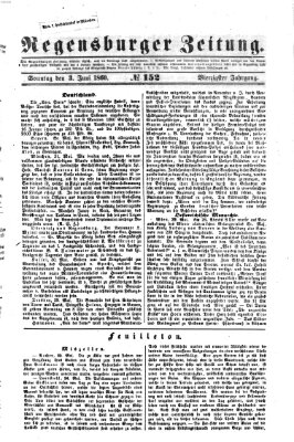 Regensburger Zeitung Sonntag 3. Juni 1860