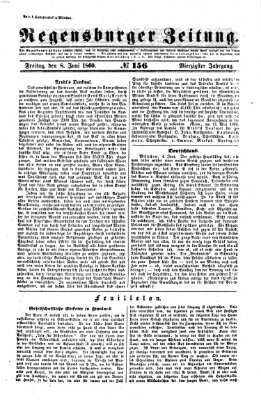 Regensburger Zeitung Freitag 8. Juni 1860