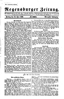 Regensburger Zeitung Freitag 15. Juni 1860