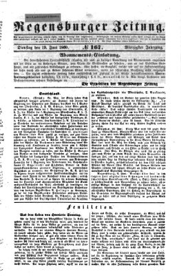 Regensburger Zeitung Dienstag 19. Juni 1860