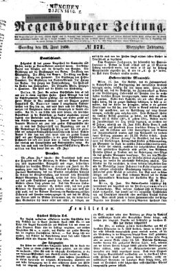 Regensburger Zeitung Samstag 23. Juni 1860