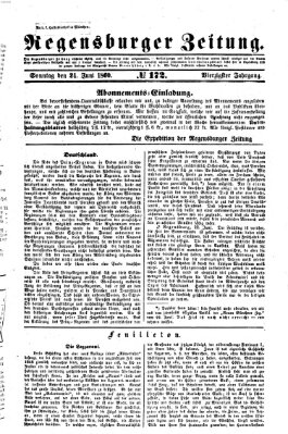 Regensburger Zeitung Sonntag 24. Juni 1860