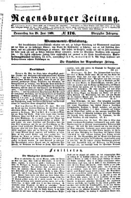 Regensburger Zeitung Donnerstag 28. Juni 1860