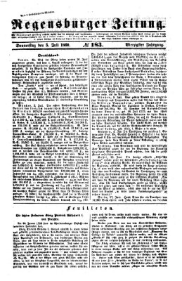 Regensburger Zeitung Donnerstag 5. Juli 1860