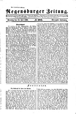 Regensburger Zeitung Sonntag 15. Juli 1860