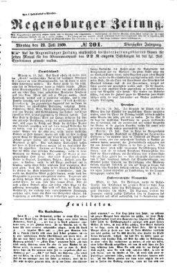 Regensburger Zeitung Montag 23. Juli 1860