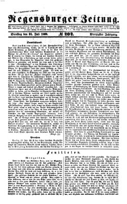 Regensburger Zeitung Dienstag 24. Juli 1860