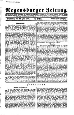 Regensburger Zeitung Donnerstag 26. Juli 1860