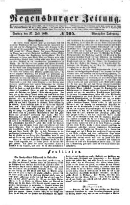 Regensburger Zeitung Freitag 27. Juli 1860