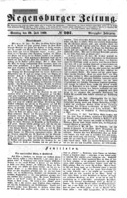 Regensburger Zeitung Sonntag 29. Juli 1860