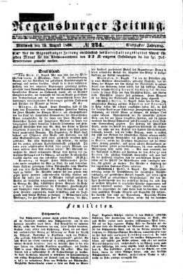 Regensburger Zeitung Mittwoch 15. August 1860