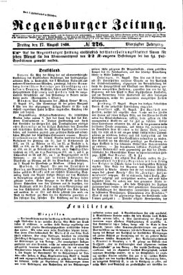 Regensburger Zeitung Freitag 17. August 1860