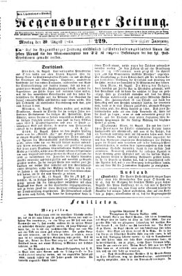 Regensburger Zeitung Montag 20. August 1860