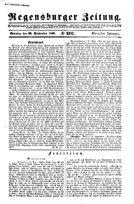 Regensburger Zeitung Sonntag 30. September 1860
