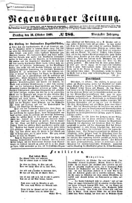 Regensburger Zeitung Dienstag 16. Oktober 1860