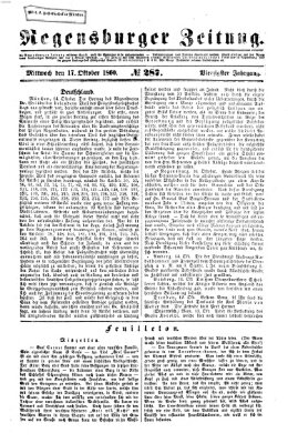 Regensburger Zeitung Mittwoch 17. Oktober 1860