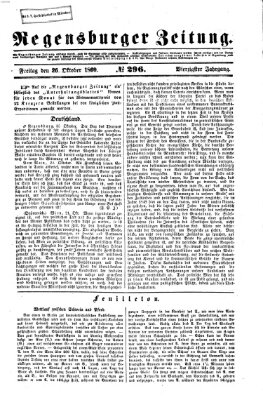 Regensburger Zeitung Freitag 26. Oktober 1860