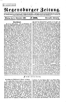 Regensburger Zeitung Montag 5. November 1860