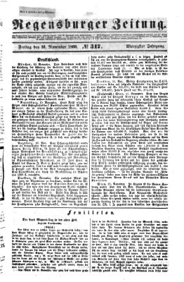 Regensburger Zeitung Freitag 16. November 1860