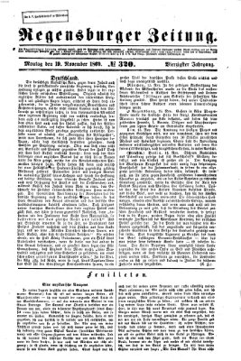 Regensburger Zeitung Montag 19. November 1860