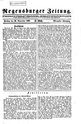 Regensburger Zeitung Freitag 23. November 1860