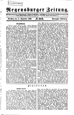 Regensburger Zeitung Dienstag 11. Dezember 1860