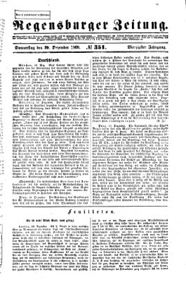 Regensburger Zeitung Donnerstag 20. Dezember 1860