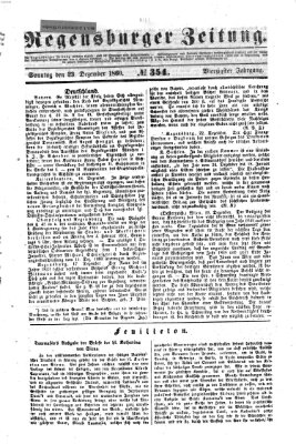 Regensburger Zeitung Sonntag 23. Dezember 1860