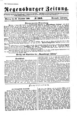 Regensburger Zeitung Montag 31. Dezember 1860