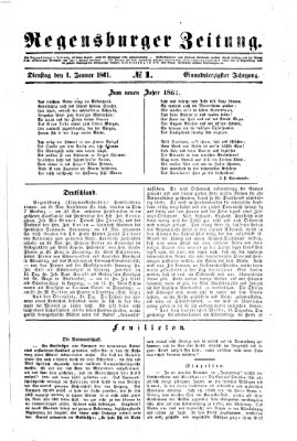 Regensburger Zeitung Dienstag 1. Januar 1861