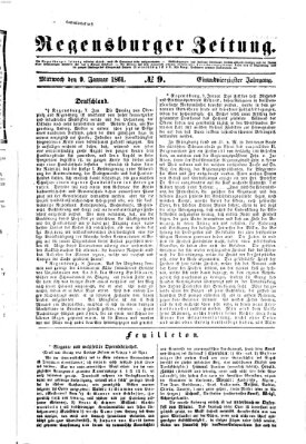 Regensburger Zeitung Mittwoch 9. Januar 1861