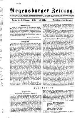 Regensburger Zeitung Freitag 1. Februar 1861