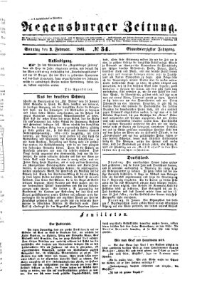 Regensburger Zeitung Sonntag 3. Februar 1861