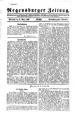 Regensburger Zeitung Mittwoch 6. März 1861