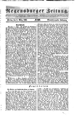 Regensburger Zeitung Freitag 8. März 1861