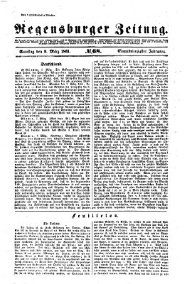 Regensburger Zeitung Samstag 9. März 1861