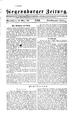 Regensburger Zeitung Donnerstag 14. März 1861