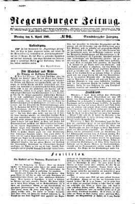 Regensburger Zeitung Montag 8. April 1861