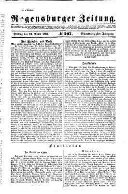 Regensburger Zeitung Freitag 19. April 1861