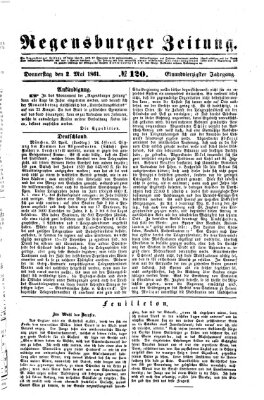 Regensburger Zeitung Donnerstag 2. Mai 1861