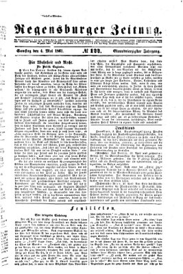 Regensburger Zeitung Samstag 4. Mai 1861