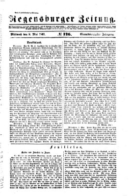 Regensburger Zeitung Mittwoch 8. Mai 1861