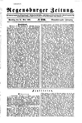 Regensburger Zeitung Samstag 11. Mai 1861