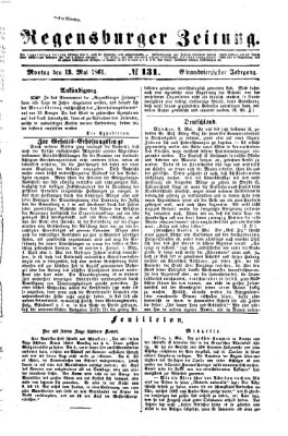 Regensburger Zeitung Montag 13. Mai 1861